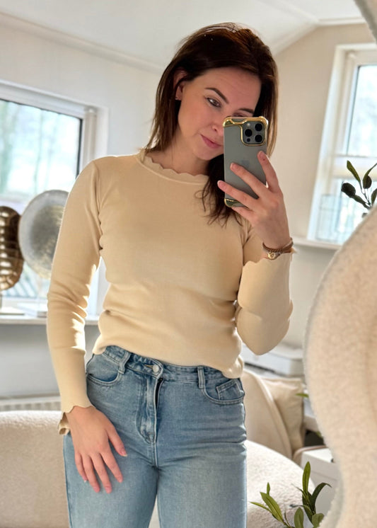 Flair top beige