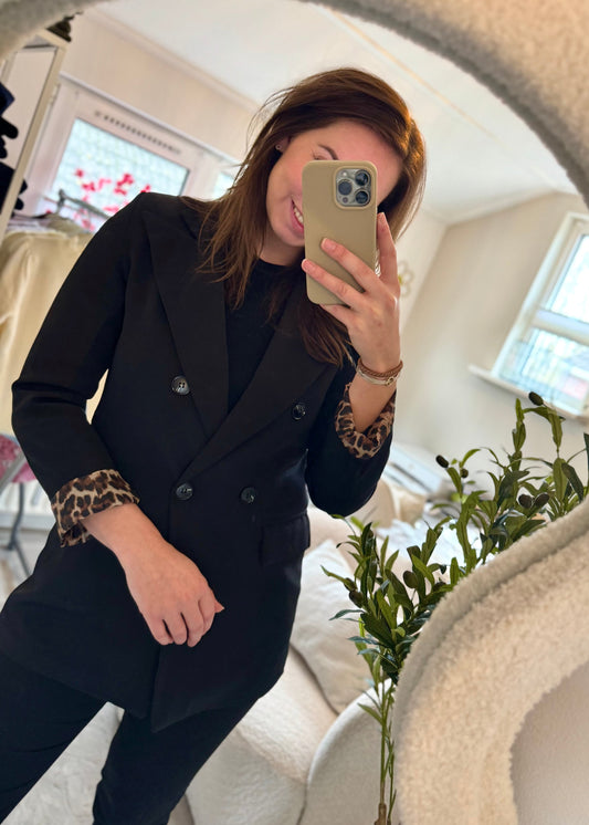 Mia blazer panterprint
